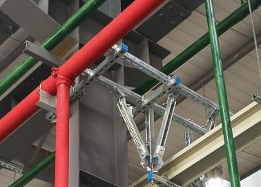沙雅该抗震支架的整体式支吊架结构协调性好